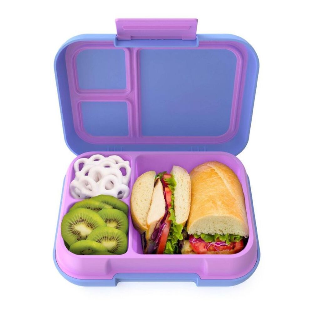 Pop Leakproof 3.4 Cup Bento Lunch Box with Divider - Periwinkle/Pink